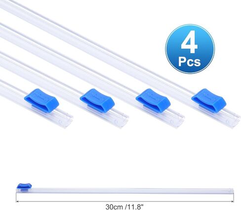 PATIKIL 4pcs Plastic Wrap Cutter, 13in Plastic Wrap Slide Cutter Self Adhesive Installation Replacement for Aluminum Foil Wax Paper Parchment Paper Wrap Dispenser, White in Saudi Arabia
