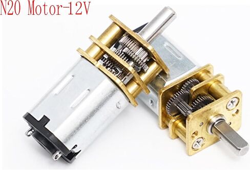 DC 12V 150RPM N20 MINI تخفيض التروس محرك ، GA12 -N20 MINI MINI MENTER GEAR MOTER 3MM AXIS ROBOT WHEELS DIY RC TOYS - (3 PCS) in Kuwait