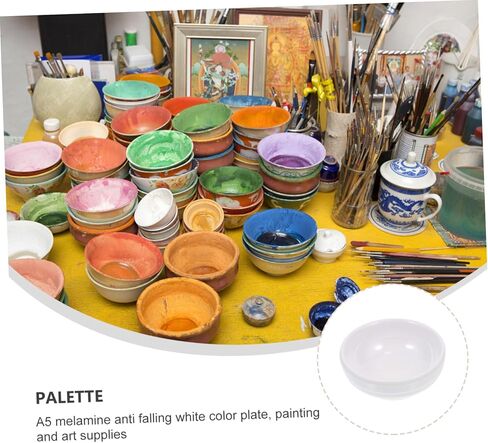Cabilock 5Pcs Versatile Storage Dish Color Mixing Trays for Paints Watercolors for Crafts Travel and DIY Projects for Students and Professionals in Kuwait
