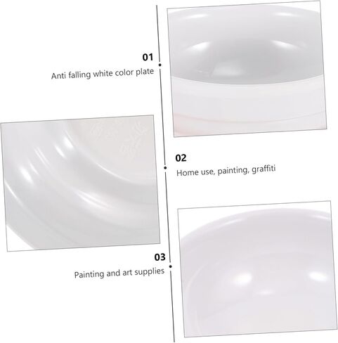 Cabilock 5Pcs Versatile Storage Dish Color Mixing Trays for Paints Watercolors for Crafts Travel and DIY Projects for Students and Professionals in Kuwait