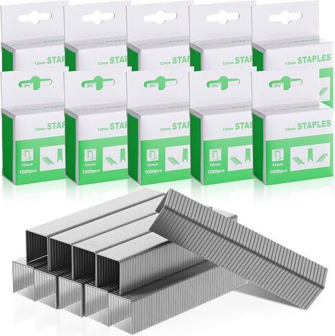 Faccito 10000 Pcs 1/2-inch Stainless Steel Staples Galvanized Steel Staples for Staple Gun, Stapler, Upholstery, Construction, Furniture, Crafts in Saudi Arabia