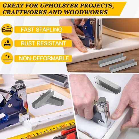 Faccito 10000 Pcs 1/2-inch Stainless Steel Staples Galvanized Steel Staples for Staple Gun, Stapler, Upholstery, Construction, Furniture, Crafts in Saudi Arabia