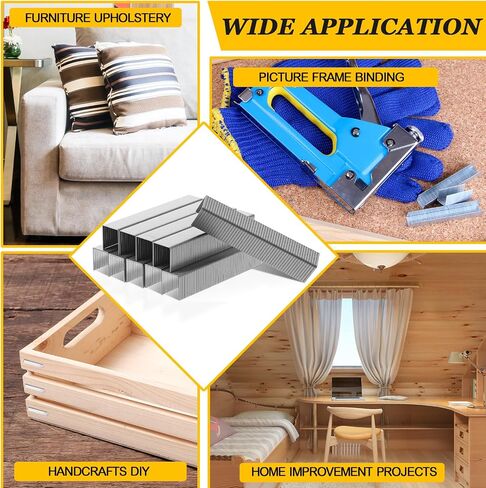 Faccito 10000 Pcs 1/2-inch Stainless Steel Staples Galvanized Steel Staples for Staple Gun, Stapler, Upholstery, Construction, Furniture, Crafts in Saudi Arabia