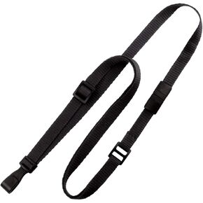 Specialist ID Adjustable Length Lanyard with No-Twist Wide Plastic Hook - Safety Breakaway Badge Holder - Metal Free Lanyards Metal Free Lanyards for School Cruise Hospital Badges (Black)