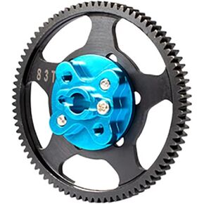 RC Spare Part Compatible with Tamiya CC02 1/10 RC Car Upgrades Parts Accessories Metal 83T Gearbox Spur Gear and Gear Mount 54970(83T Gear)