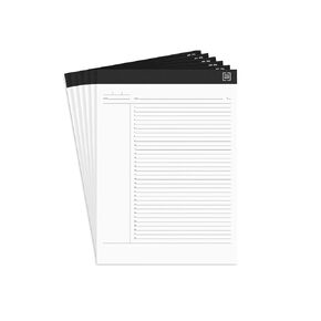 Tru Red Staples Notepads ، 8.5 × 11.75 بوصة ، تنسيق مخطط المشروع المحكم ، الأبيض ، 50 ورقة/وسادة ، 6 وسادات/حزمة (TR57379)