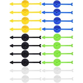 20pcs 5 Colors Plastic Board Game Pieces,3.94in Arrow Probability Spinners Activities Replacement Parts Educational Tools for DIY Project Classroom Accessories Supplies (Color Combo 3)