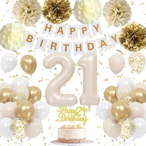16th Birthday Decorations Retro Blush Pink Sweet 16 Girls Birthday Balloons Happy 16th Banner Cake Toppers Rose Gold Number 1 6 Balloon Pom Poms for 16 Year Old Bday Party Decoration Supplies