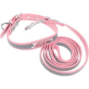 BESPORTBLE 1set Reflective Dog Leash and Collar for Dogs Soft and Pet Pulling Rope Lightweight and Breathable Walking Gear Prevents Loss Leash