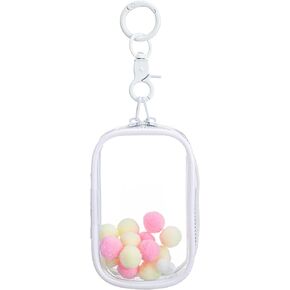 Clear Bag Keychain Cute Doll Display Ceychain Bagch Bag Bag مقاومة للماء أكياس مكياج صغيرة محمولة