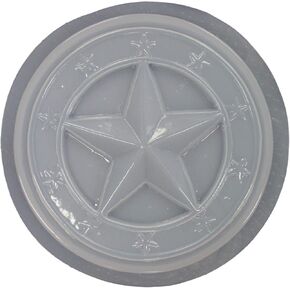 Round 12in Star Border Plastic Craft Mold use with Concrete or Plaster for Making Stepping Stones 1264