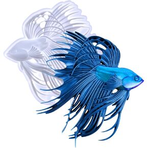 3D Large Betta Fish Silicone Molds for Wall Art & Crystal Statue Making - DIY Wall Hanging Home Office Art Craft Decor