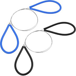 2PCS Clay Cutters Wire, Pottery Wire Tool Pottery Tools Cut Off Tools Cheese Plasticine Dough Cutting with Black and Blue Handle Trimming Sculpting Carving Tool for Clay Artists