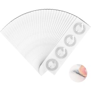 100pcs NFC Tags Sticker Programmable NFC Stickers Ntag215 Chip Rewritable RFID Stickers 504 Bytes Memory Adhesive Labels Compatible with Tagmo and Amiibo All NFC-Enabled
