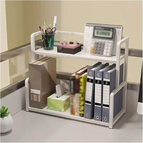 Bookshelf Table Storage Rack Desktop Storage Rack Display Bookshelf Book Storage Rack Bookshelves(L50 x W22 x H42 cm)