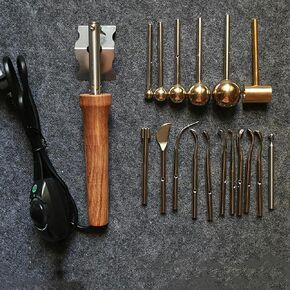 Electric Fabric Flower Maker, 17 Heads Cloth Fabric Flower Making Tools, Adjustable Temperature, Artificial Flower Ironing Machine