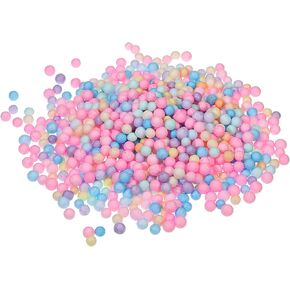MECCANIXITY Foam Beads Foam Balls 7-9mm for Wedding and Party Decorations, Tiny Packing Balls, Arts DIY Crafts Supplies (Multicolored,1 Pack Approx 750pcs)