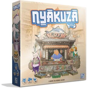 Nyakuza Board Game - Build Your Clan's Seafood Stall and Race to The Grand Market! Fun Competitive Strategy Game for Kids & Adults, Ages 10+, 2-4 Players, 45 Minute Playtime, Made by CMON