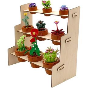 Baltic Birch Plant Shelf Kit for 10329 - Tiny Plants, Stainable and Paintable