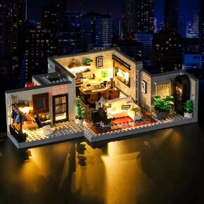 Vaodest LED Light for Lego Central Perk 21319 Model,Design and Configuration Compatible with Model 21319 (LED Light Only, Not Building Block Kit)