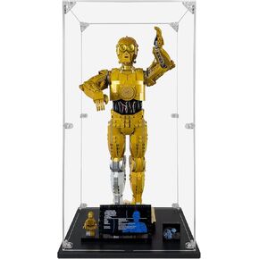Acrylic Display Case Compatible for Lego Grogu with Hover Pram #75403, Dustproof Display Case (Case Only) (Lego Sets are NOT Included)