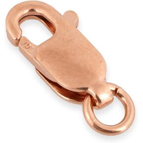 Rose Gold Filled 14mm Lobster Claw Clasp - Unique Clasp for Jewelry Making Ideal for Bracelet Anklet and Necklaces Sold in Packs (4 Pieces) Jewelry Findings Parts, Clasps for Handmade