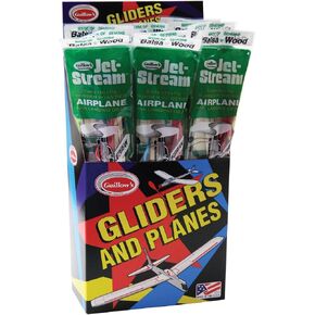 Jetstream Balsa Wood Glider Plane, 18 pack