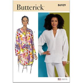 Butterick Misses’ Loose-Fitting Top and Tunic Sewing Pattern Kit, Design Code B6929, Sizes 8-10-12-14-16