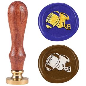 Book Flower Wax Seal Stamp, 1" Sealing Stamps Removable Brass Head with Wooden Handle Seal Stamp Studying Sealing Wax for Envelope Greeting Card Gift Engagement Party Invitation Students