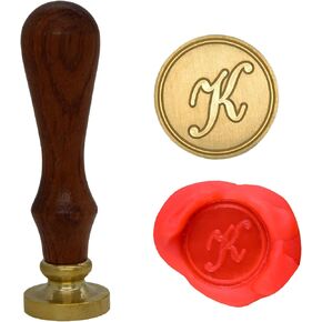 Wax Seal Stamp Letter A-Z, Alphabet Initial Sealing Stamp for Christmas & Thanksgiving Cards, Wedding Invitation W-S-2 (Letter C)