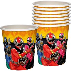 Treasures Gifted Power Rangers Cups 24ct - 9oz Power Rangers Party Cups - Officially Licensed Power Rangers Birthday Party Supplies - Power Rangers Party Supplies - Power Rangers Cup