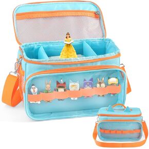 Carrying Case for Toniebox Starter, Storage for Tonies Box, Tonies Characters, Tonies Figures, Headphones and Charging Station, Portable Storage Bag with Shoulder Strap and Handle Bar (Pink)