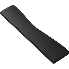 Keychron Black Silicone Wrist & Palm Rest, 14.96" for 75% Alice Layout Mechanical Keyboards (Q10 / Q10 Pro / Q10 Max / V10 / V10 Max) – Full Honeycomb Anti-Slip Base, Smooth and Soft Typing Support