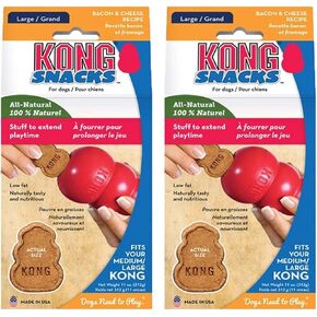 Kong Stuff'n Bacon & Cheese Snacks - Large 2 Pack