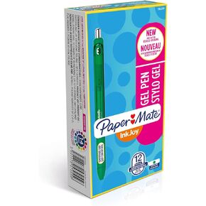 Paper Mate InkJoy Gel Pens | Medium Point (0.7mm) | Red Ink | 12 Count