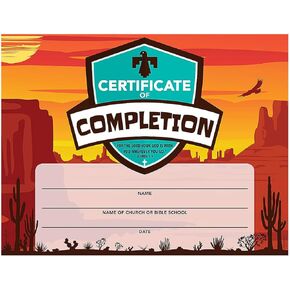 Fun Express Southwest VBS Certificates of Completion - VBS Vacation Bible School Supplies/Decor - 25 Pieces