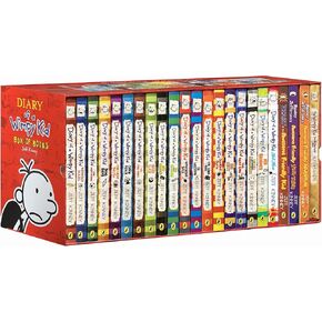 A Library of a Wimpy Kid 1-23 Boxed Set for Kids, The Ultimate Collection Series,1-23 Paperback Edition for Children