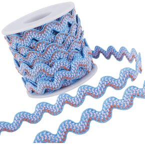 GORGECRAFT 1 Roll 10Yds Sandy Brown RIC Rac Trim Ribbon Wave Sewing Bending Fringe Trim 5/8 inch Wide Braids Cords Embellishments for Flower Making Wedding Party Lace Ribbon Craft Pillow