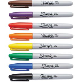 Sharpie 30078 Fine Point Permanent Marker Assorted 8/Set
