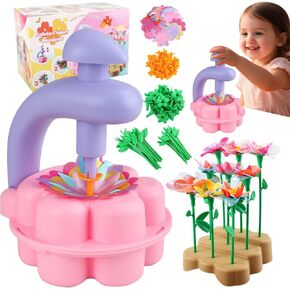 DIY Flower Craft Kit, 3 4 5 6 7 8 Year Old Girl Birthday Gift, Fabric Flower Bouquets Toys Crafts for Kids Ages 4-8, Preschool Activities Educational Toys for 4+ Year Old Felt Craft Kits