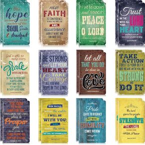 Zonon 24 Pieces Bible Verse Notebook Motivational Notepads Small Pocket Journal Inspirational Notepads Christian Notebooks for Office School Travel Supplies, 3.5 x 5 inch(Bible Verse Style)
