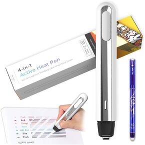 Eraser Pen for Erasable Gel Ink Pen - Multipurpose Use as Thermal Print Eraser, Portable Food Bag Heat Sealer, Foil Quill, and Heat Press