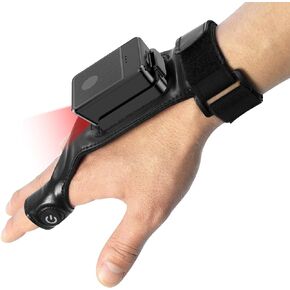 Symcode Wearable Glove Barcode Scanner, 2.4G Wireless dongle and Bluetooth,1D 2D QR Code Bar Code Reader Compatible with iPhone iPad Android Tablet