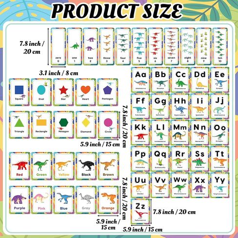 H1vojoxo Back to School Bulletin Board - 57PCS Dinosaur Bulletin Board Decoration Alphabet Colors Shapes Numbers Educational Cards for Toddlers Dinosaur Posters for Preschool Classroom Chalkboard Wall in Kuwait