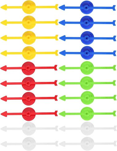 20pcs 5 Colors Plastic Board Game Pieces,3.94in Arrow Probability Spinners Activities Replacement Parts Educational Tools for DIY Project Classroom Accessories Supplies (Color Combo 3) in Saudi Arabia