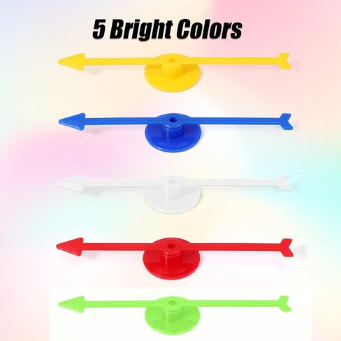 20pcs 5 Colors Plastic Board Game Pieces,3.94in Arrow Probability Spinners Activities Replacement Parts Educational Tools for DIY Project Classroom Accessories Supplies (Color Combo 3) in Saudi Arabia