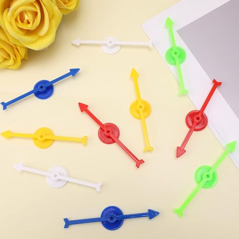 20pcs 5 Colors Plastic Board Game Pieces,3.94in Arrow Probability Spinners Activities Replacement Parts Educational Tools for DIY Project Classroom Accessories Supplies (Color Combo 3) in Saudi Arabia
