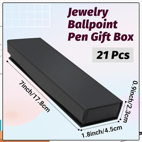 42 Pcs Pen Gift Boxes Empty Black Ballpoint Pen Gift Box with Cushion Pen Jewelry Display Box Empty Present Collection Cases for Birthday Souvenir Business Gifting Office Supplies in Kuwait