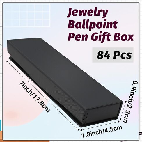 42 Pcs Pen Gift Boxes Empty Black Ballpoint Pen Gift Box with Cushion Pen Jewelry Display Box Empty Present Collection Cases for Birthday Souvenir Business Gifting Office Supplies in Kuwait