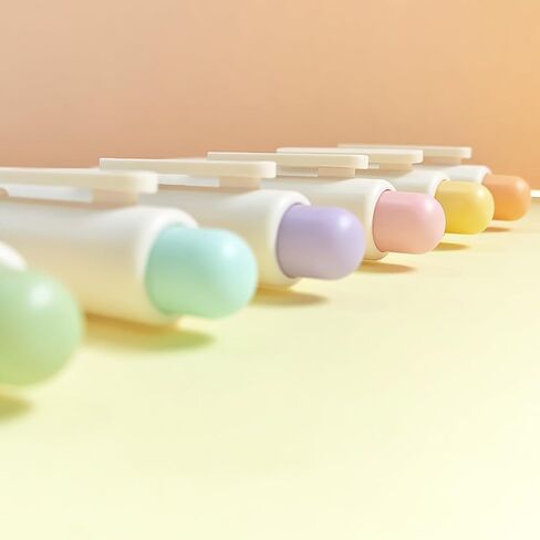 Proper Point ، Mini Mini Mini Macaron Retractable Ballpoint Pen Set - 6 Pack | حبر أسود نقطة متوسطة ، تجفيف سريع ، محمول ، كتابة مريحة | أدلة اليومية للكتاب المقدس (المعكرون الصلب) in Kuwait
